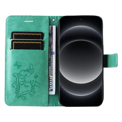 KT Imprinting Flower Series-2 For Xiaomi 14 Ultra Wallet Phone Case Pattern Imprinted Leather Flip Cover