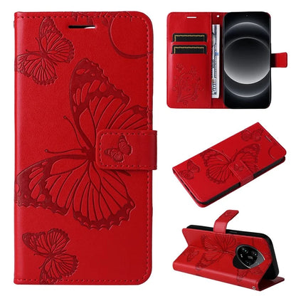 KT Imprinting Flower Series-2 For Xiaomi 14 Ultra Wallet Phone Case Pattern Imprinted Leather Flip Cover