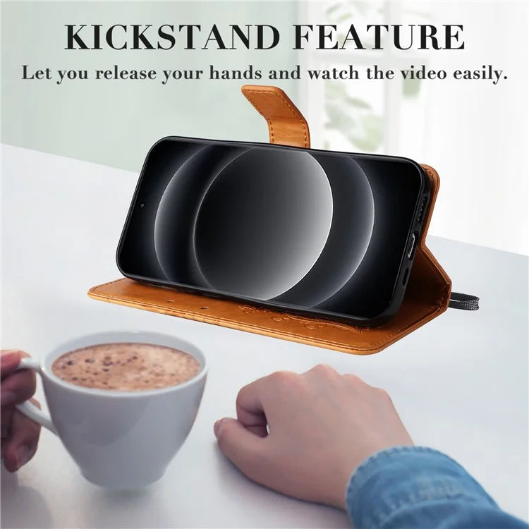 KT Imprinting Flower Series-2 For Xiaomi 14 Ultra Wallet Phone Case Pattern Imprinted Leather Flip Cover