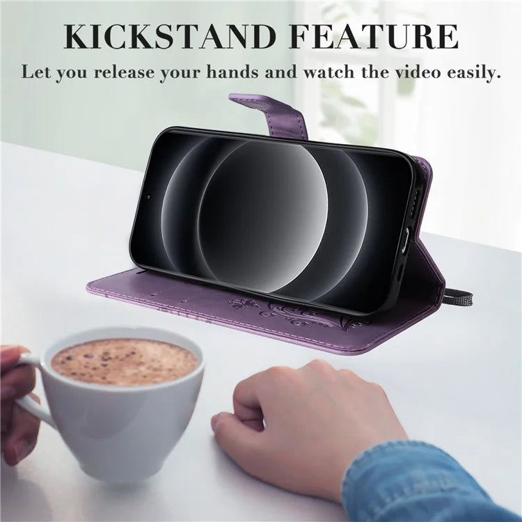 KT Imprinting Flower Series-2 For Xiaomi 14 Ultra Wallet Phone Case Pattern Imprinted Leather Flip Cover