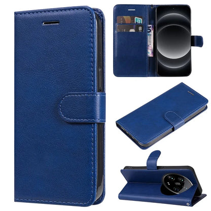 KT Leather Series-2 for Xiaomi 14 Ultra Wallet Case Solid Color Leather Flip Phone Cover