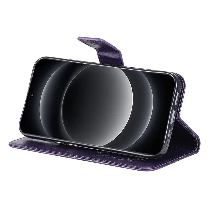KT Imprinting Flower Series-1 For Xiaomi 14 Ultra Case Leather Wallet Phone Cover with Stand