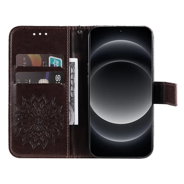 KT Imprinting Flower Series-1 For Xiaomi 14 Ultra Case Leather Wallet Phone Cover with Stand