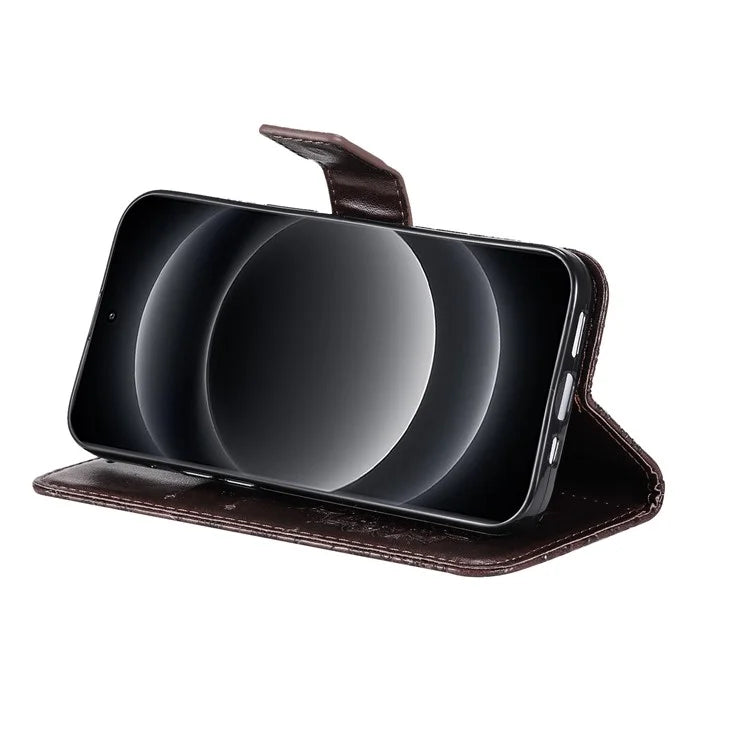 KT Imprinting Flower Series-1 For Xiaomi 14 Ultra Case Leather Wallet Phone Cover with Stand