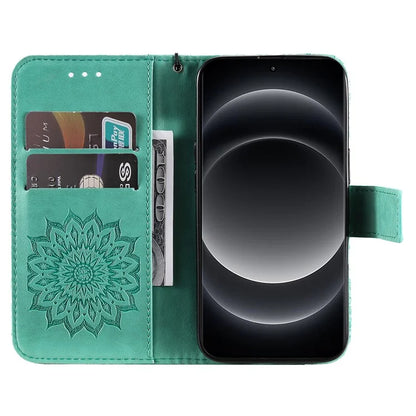 KT Imprinting Flower Series-1 For Xiaomi 14 Ultra Case Leather Wallet Phone Cover with Stand