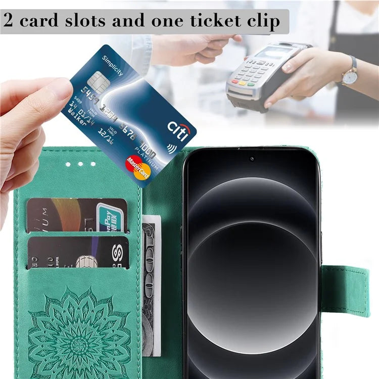 KT Imprinting Flower Series-1 For Xiaomi 14 Ultra Case Leather Wallet Phone Cover with Stand