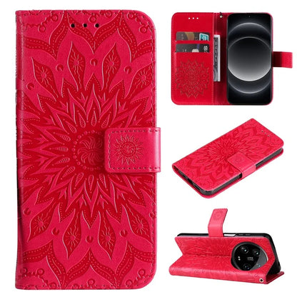 KT Imprinting Flower Series-1 For Xiaomi 14 Ultra Case Leather Wallet Phone Cover with Stand