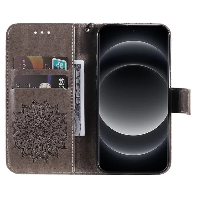 KT Imprinting Flower Series-1 For Xiaomi 14 Ultra Case Leather Wallet Phone Cover with Stand
