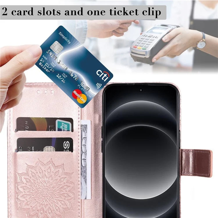 KT Imprinting Flower Series-1 For Xiaomi 14 Ultra Case Leather Wallet Phone Cover with Stand