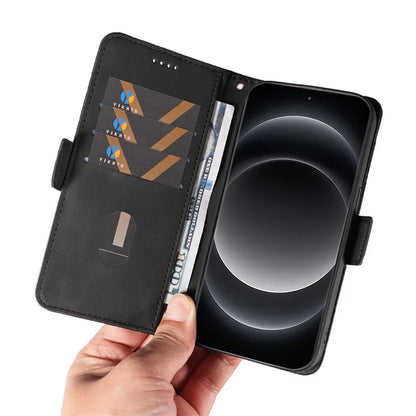 For Xiaomi 14 Ultra Case Imprinted Rhombus Grid Pattern Wallet Phone Cover