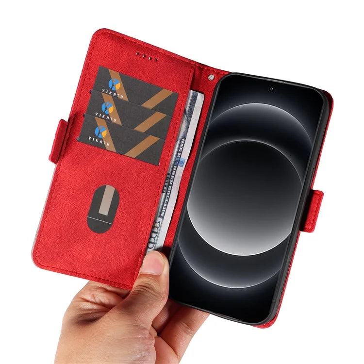 For Xiaomi 14 Ultra Case Imprinted Rhombus Grid Pattern Wallet Phone Cover