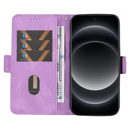 For Xiaomi 14 Ultra Case Imprinted Rhombus Grid Pattern Wallet Phone Cover