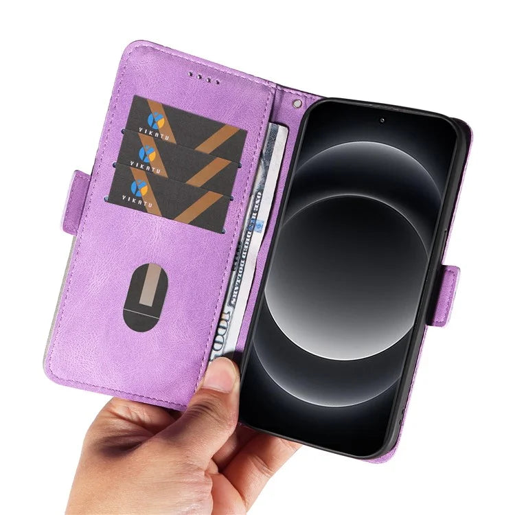 For Xiaomi 14 Ultra Case Imprinted Rhombus Grid Pattern Wallet Phone Cover