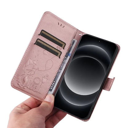 KT Imprinting Flower Series-4 For Xiaomi 14 Ultra Cover Leather Phone Case with Wallet Card Holder