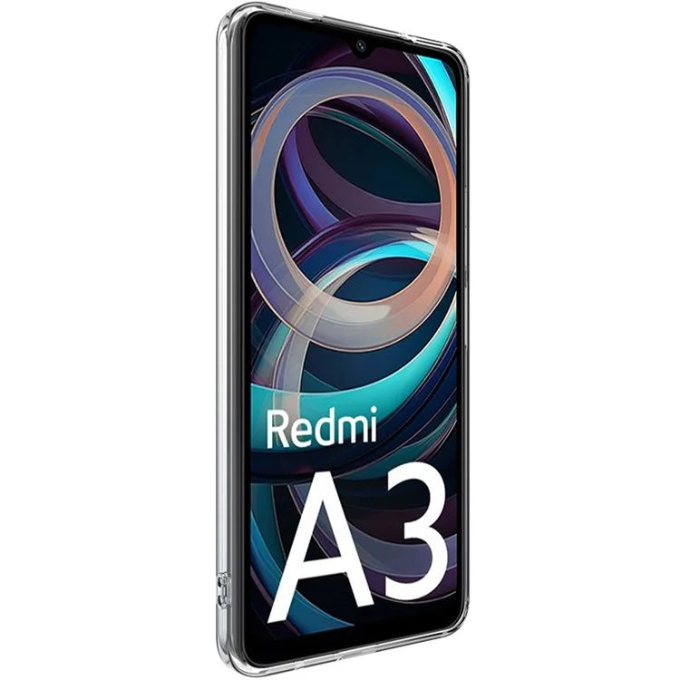 IMAK UX-5 Series For Xiaomi Redmi A3 Case Slim Fit Crystal Clear TPU Phone Cover