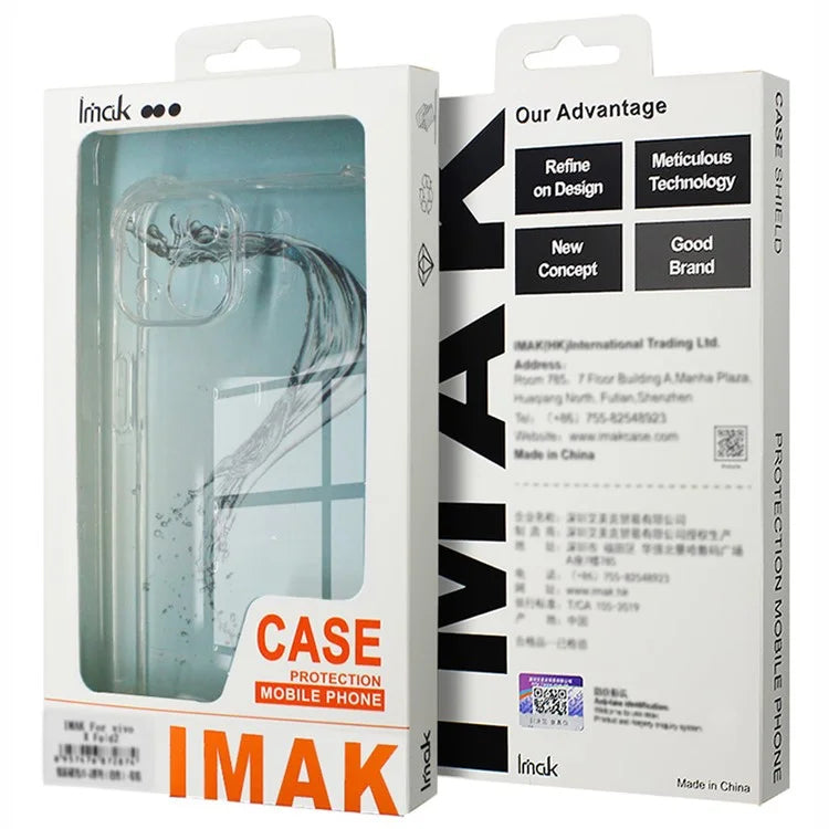 IMAK For Xiaomi 14 Ultra Case Airbag Drop Protection TPU Phone Cover Black