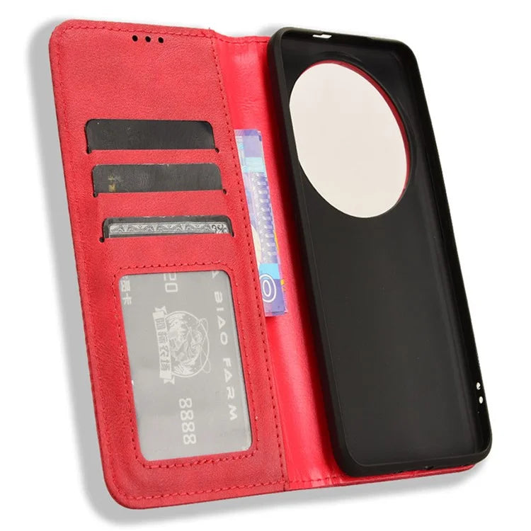 For Xiaomi 14 Ultra Case Vintage Leather Magnetic Flip Phone Cover