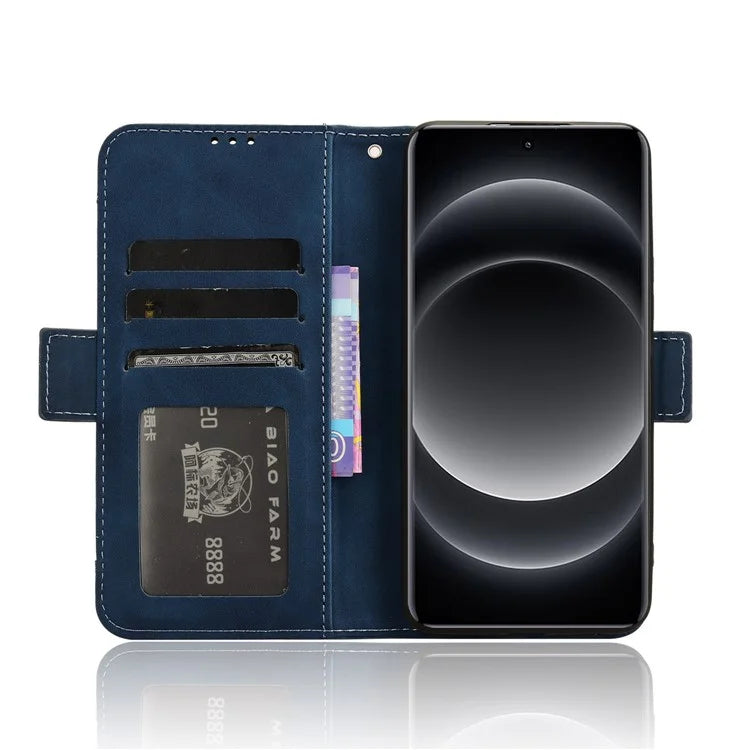 For Xiaomi 14 Ultra Case with Multiple Card Holders TPU Interior Protective PU Leather Cover