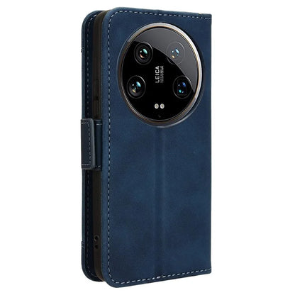 For Xiaomi 14 Ultra Case with Multiple Card Holders TPU Interior Protective PU Leather Cover