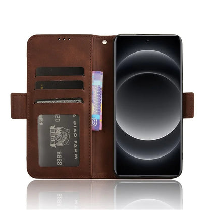For Xiaomi 14 Ultra Case with Multiple Card Holders TPU Interior Protective PU Leather Cover