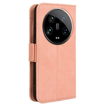 For Xiaomi 14 Ultra Case with Multiple Card Holders TPU Interior Protective PU Leather Cover