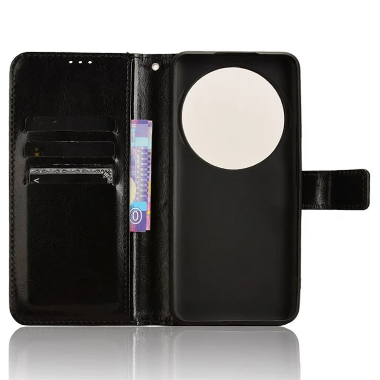 For Xiaomi 14 Ultra Leather Cover Wallet Crazy Horse Texture Shockproof Phone Case