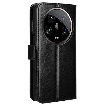 For Xiaomi 14 Ultra Leather Cover Wallet Crazy Horse Texture Shockproof Phone Case