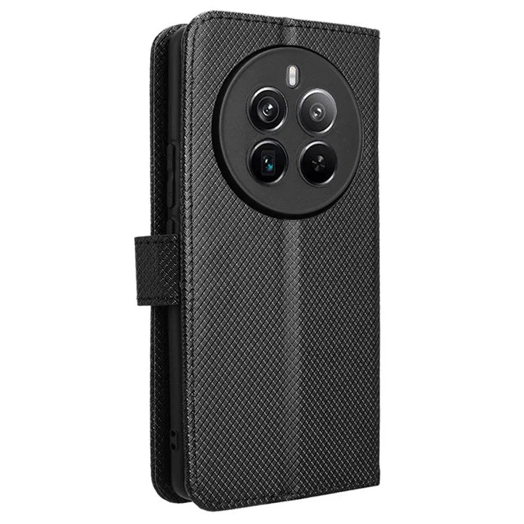 For Realme 12 Pro 5G / 12 Pro+ 5G Case Stand Shockproof TPU Inner Shell Leather Phone Cover