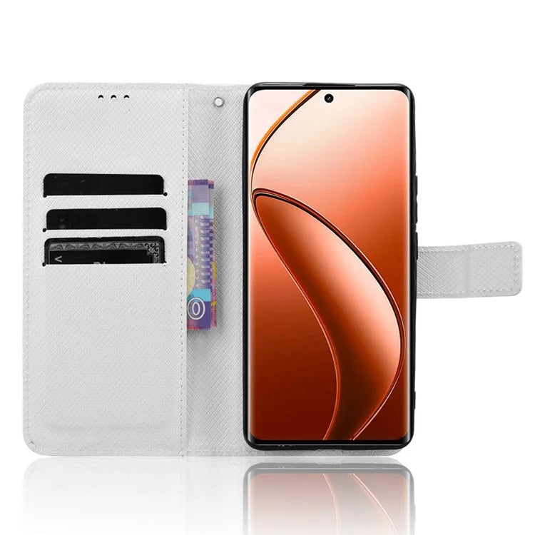 For Realme 12 Pro 5G / 12 Pro+ 5G Case Stand Shockproof TPU Inner Shell Leather Phone Cover