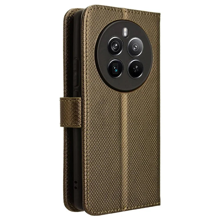 For Realme 12 Pro 5G / 12 Pro+ 5G Case Stand Shockproof TPU Inner Shell Leather Phone Cover