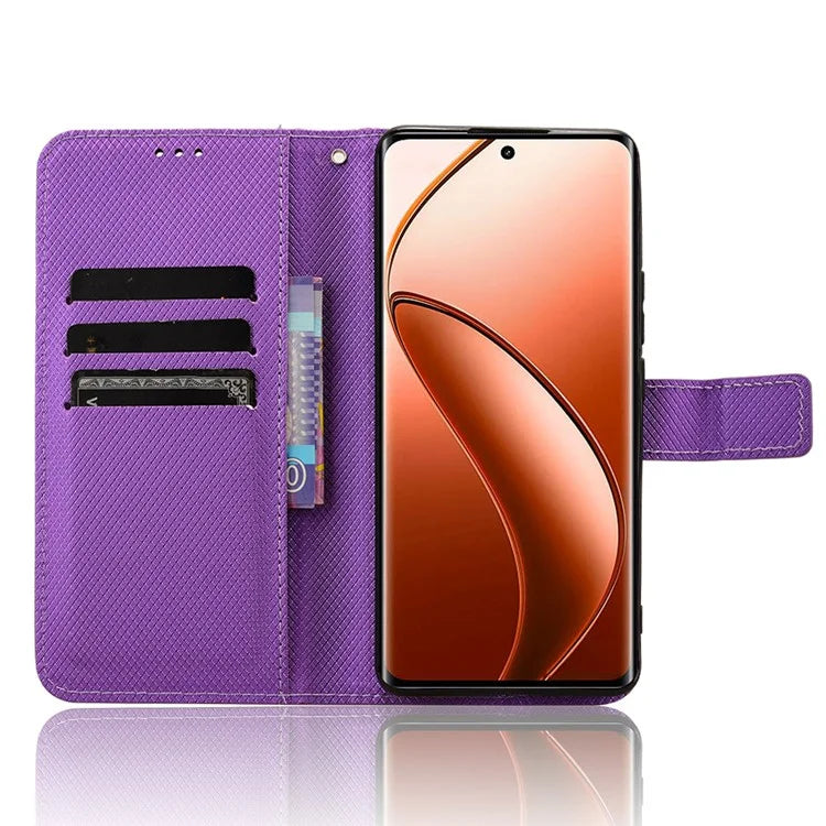 For Realme 12 Pro 5G / 12 Pro+ 5G Case Stand Shockproof TPU Inner Shell Leather Phone Cover