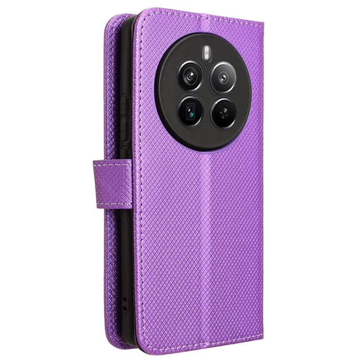 For Realme 12 Pro 5G / 12 Pro+ 5G Case Stand Shockproof TPU Inner Shell Leather Phone Cover