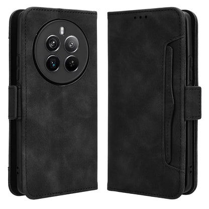For Realme 12+ 5G / Narzo 70 Pro 5G Case PU Leather Stand Multiple Card Holders Phone Cover