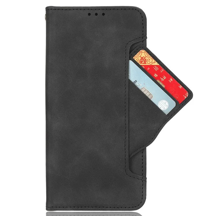 For Realme 12+ 5G / Narzo 70 Pro 5G Case PU Leather Stand Multiple Card Holders Phone Cover