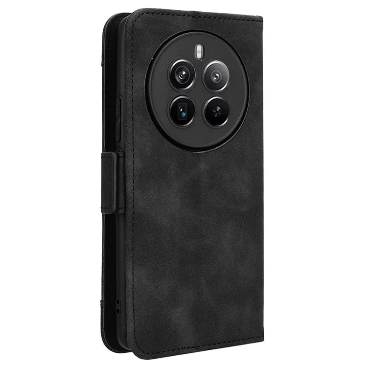 For Realme 12+ 5G / Narzo 70 Pro 5G Case PU Leather Stand Multiple Card Holders Phone Cover