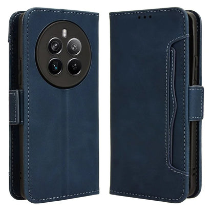 For Realme 12+ 5G / Narzo 70 Pro 5G Case PU Leather Stand Multiple Card Holders Phone Cover