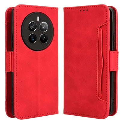 For Realme 12+ 5G / Narzo 70 Pro 5G Case PU Leather Stand Multiple Card Holders Phone Cover