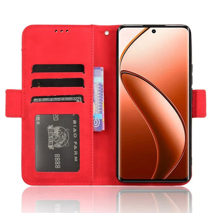 For Realme 12+ 5G / Narzo 70 Pro 5G Case PU Leather Stand Multiple Card Holders Phone Cover