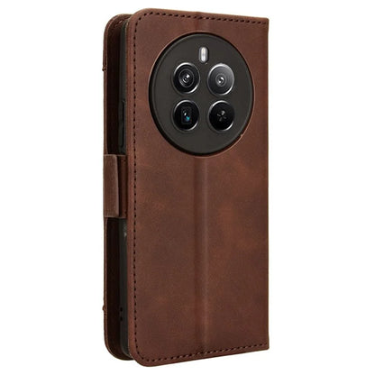 For Realme 12+ 5G / Narzo 70 Pro 5G Case PU Leather Stand Multiple Card Holders Phone Cover