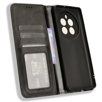 For Realme 12 Pro 5G / 12 Pro+ 5G Case Shockproof TPU Shell Leather Retro Texture Phone Cover