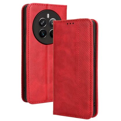 For Realme 12 Pro 5G / 12 Pro+ 5G Case Shockproof TPU Shell Leather Retro Texture Phone Cover
