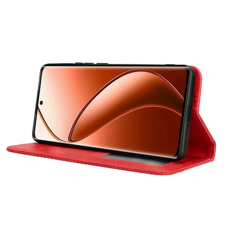 For Realme 12 Pro 5G / 12 Pro+ 5G Case Shockproof TPU Shell Leather Retro Texture Phone Cover