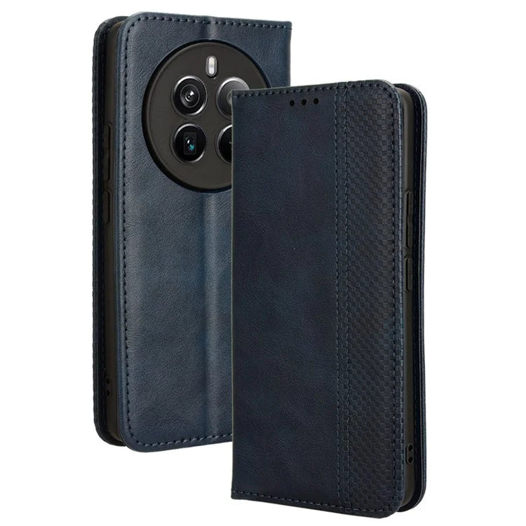 For Realme 12 Pro 5G / 12 Pro+ 5G Case Shockproof TPU Shell Leather Retro Texture Phone Cover
