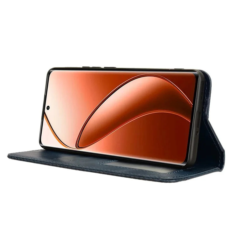 For Realme 12 Pro 5G / 12 Pro+ 5G Case Shockproof TPU Shell Leather Retro Texture Phone Cover