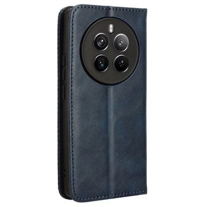 For Realme 12 Pro 5G / 12 Pro+ 5G Case Shockproof TPU Shell Leather Retro Texture Phone Cover