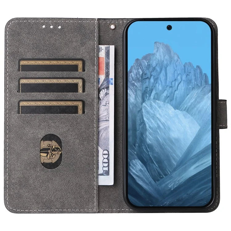 For Google Pixel 9 Pro Case RFID Blocking Wallet Flip PU Leather Cover