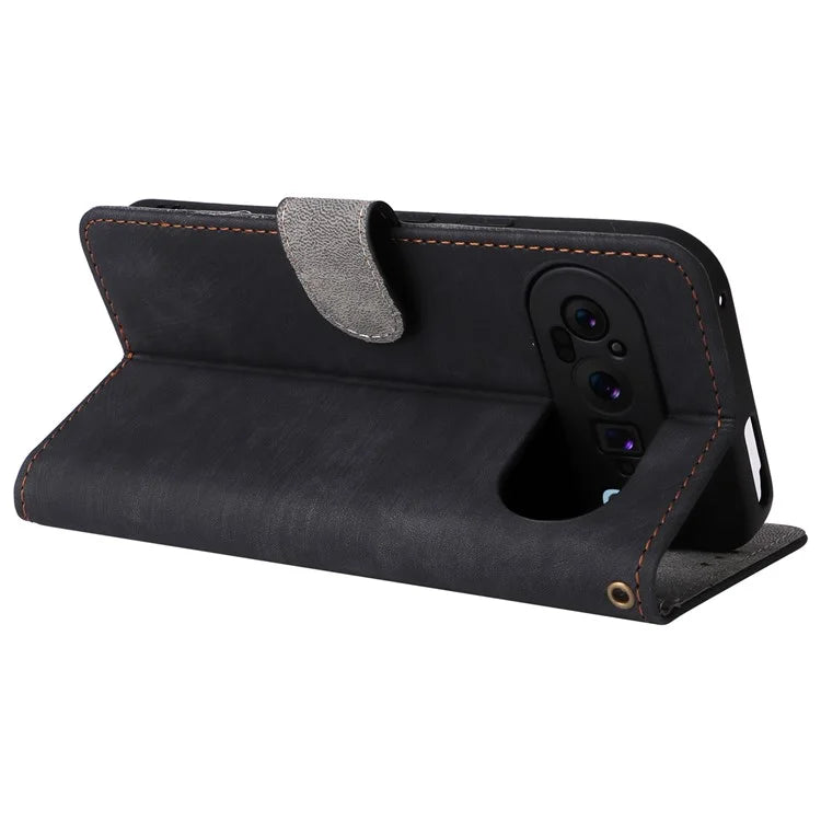 For Google Pixel 9 Pro Case RFID Blocking Wallet Flip PU Leather Cover