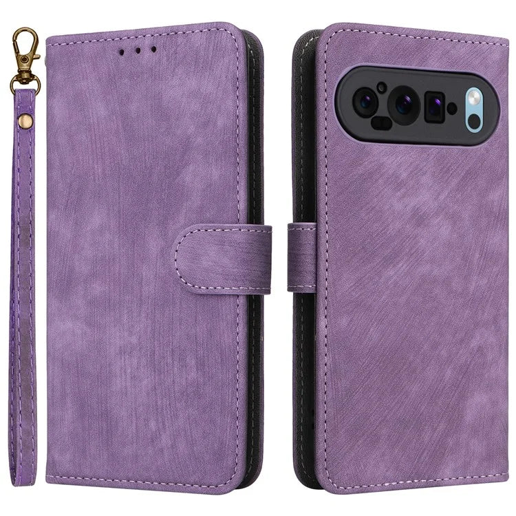 For Google Pixel 9 Pro Case RFID Blocking Wallet Flip PU Leather Cover