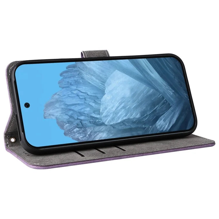 For Google Pixel 9 Pro Case RFID Blocking Wallet Flip PU Leather Cover