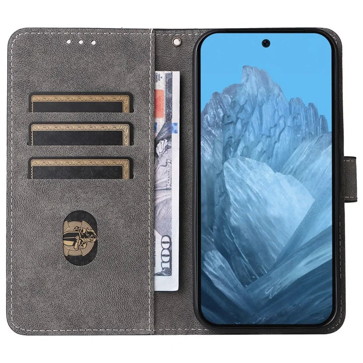 For Google Pixel 9 Pro Case RFID Blocking Wallet Flip PU Leather Cover